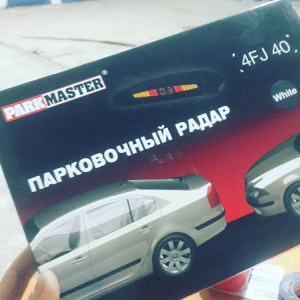 Парктроник PARK MASTER 4 датчика БЕЛЫЙ в Казани