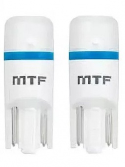 Светодиодная автолампа MTF Light,  W5W/T10 12v.1в,CAN-BUS 5000k(белый свет) Корея .2шт в Казани